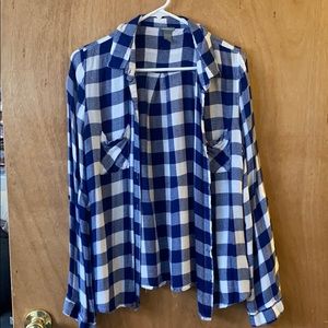 Blue flannel shirt